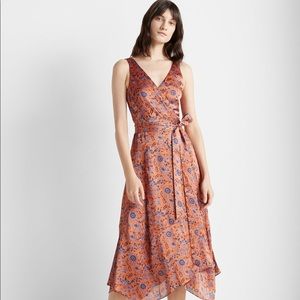 Club Monaco Printed Wrap Dress